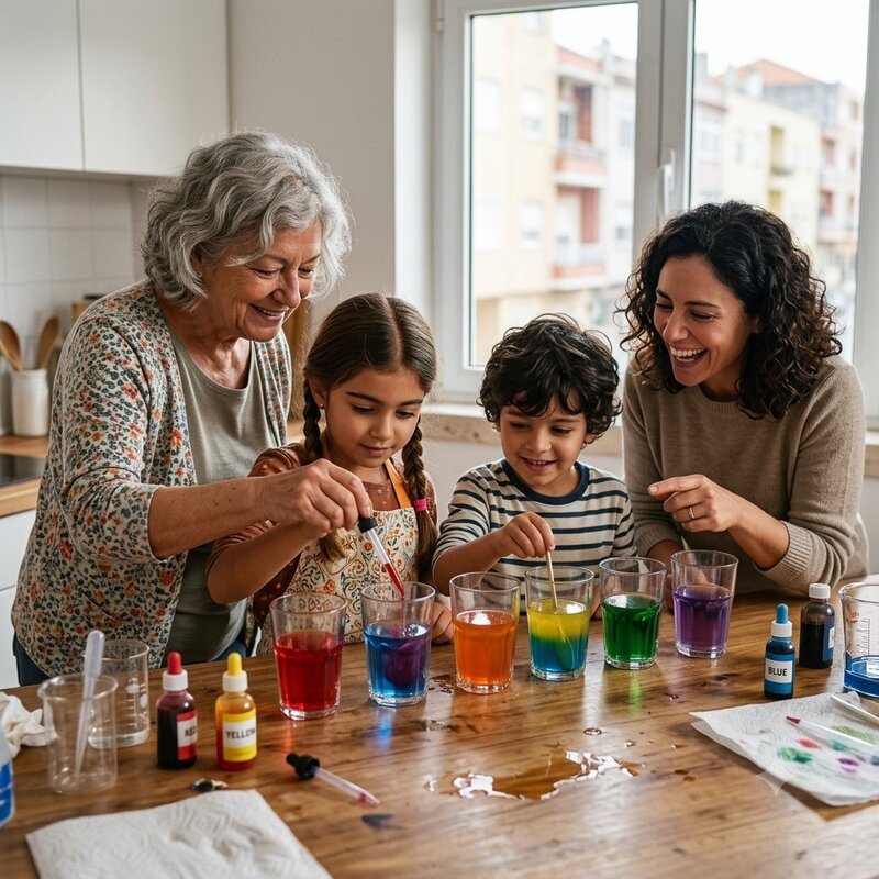 Värien sekoituskokeet
