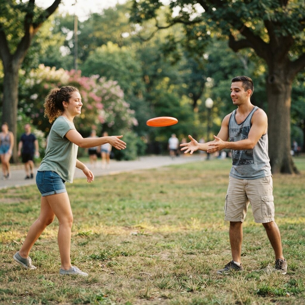 Frisbee entre amis