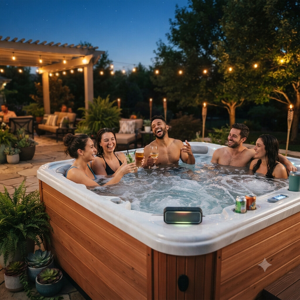 Impreza w jacuzzi