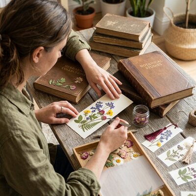 Pressed Flower Bookmarks