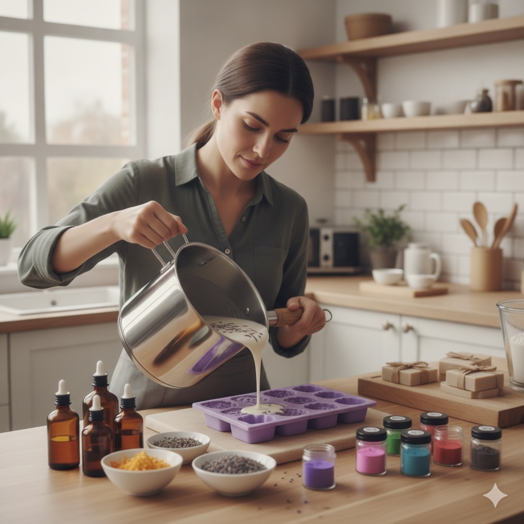 Produzione di sapone