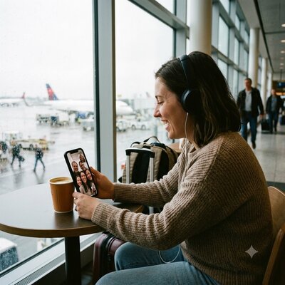 大切な人とのビデオ通話